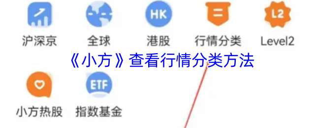 《小方》查看行情分类方法
