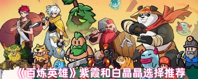 紫霞和白晶晶选择推荐《百炼英雄》