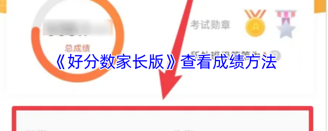 《好分数家长版》查看成绩方法